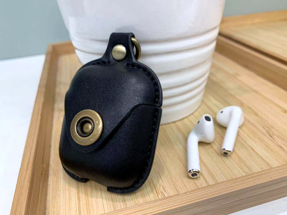 Kompatibel mit Apple, AirPods-Kopfhörerhülle aus Leder