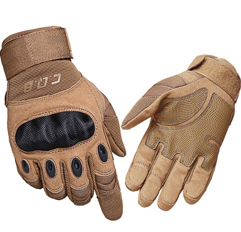 Gym Fitness Riding Half Finger Rubber Knuckle Protective Gear Male Tactical Gloves