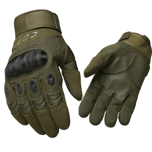 Gym Fitness Riding Half Finger Rubber Knuckle Protective Gear Male Tactical Gloves