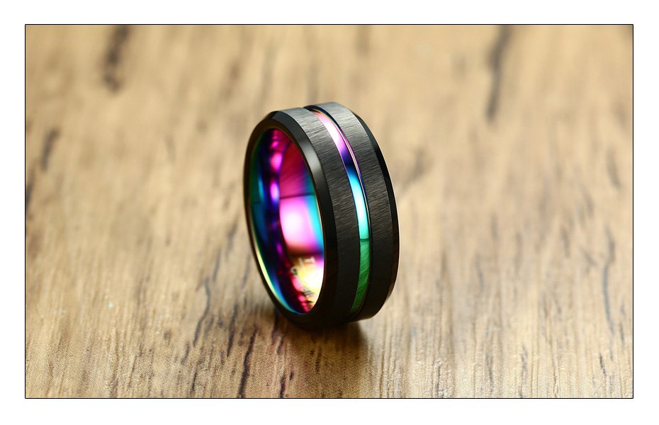 Black Brushed Ring