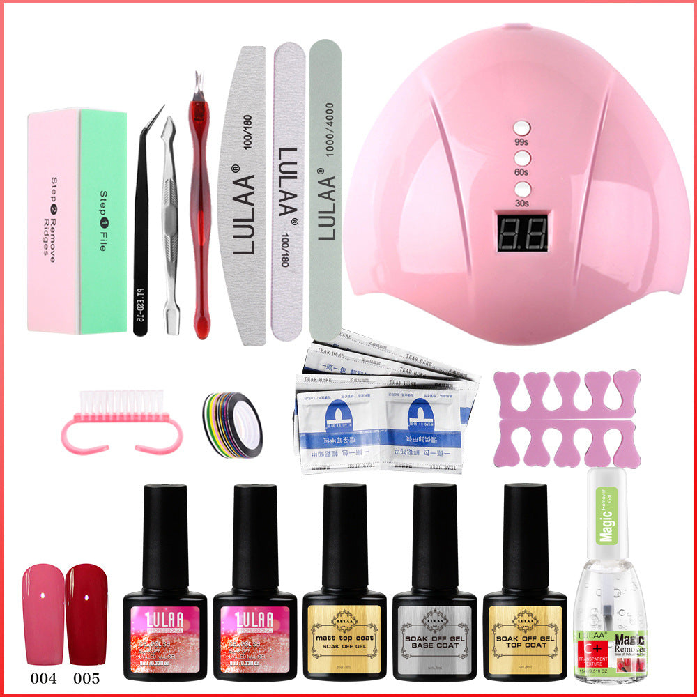 Uv Phototherapy Nail Polish Glue Nail Set