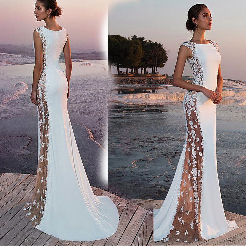 Mopping fishtail party evening dress