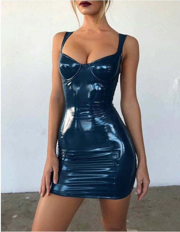 Sexy Glossy Waist Dress