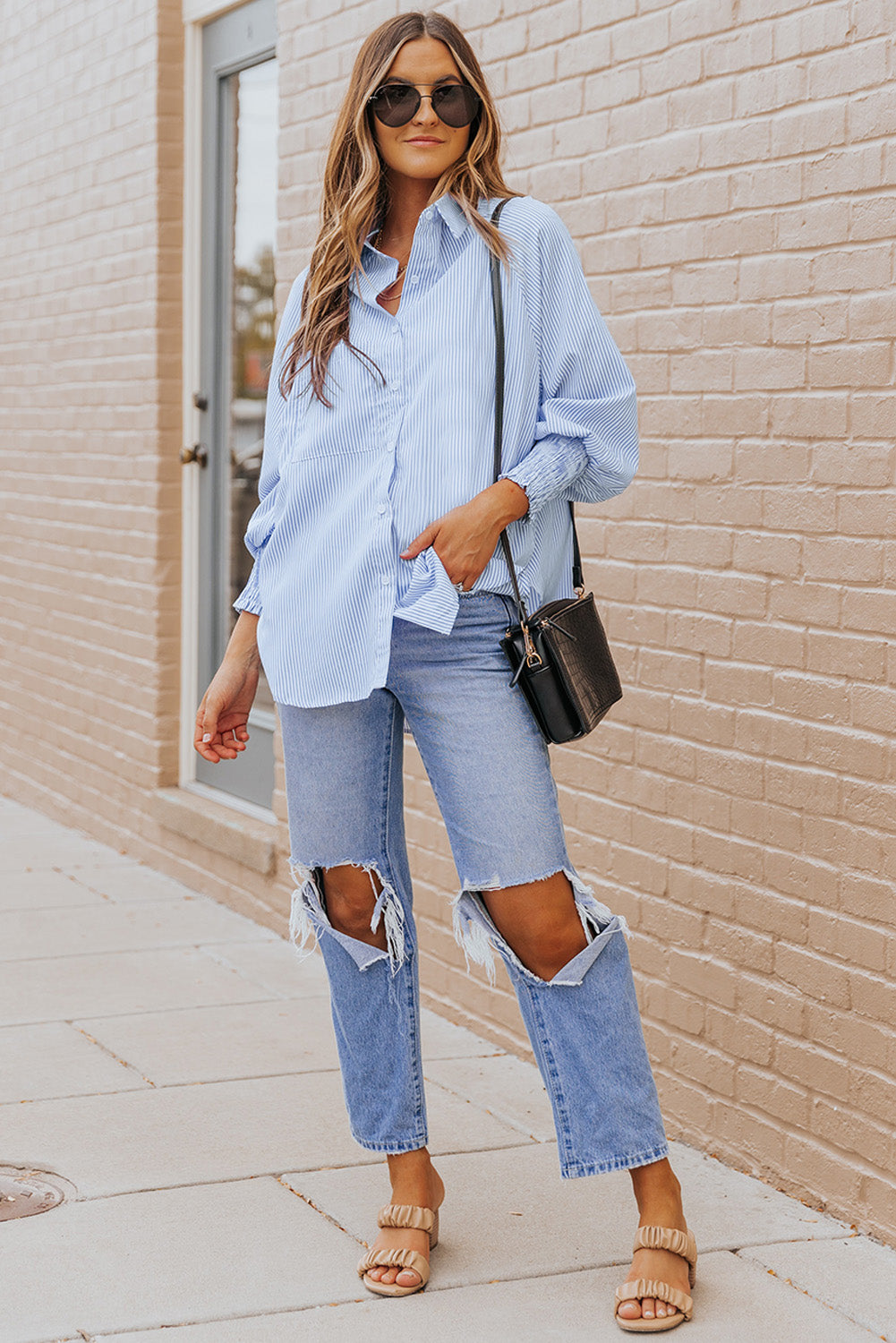 Pink Striped Shirt