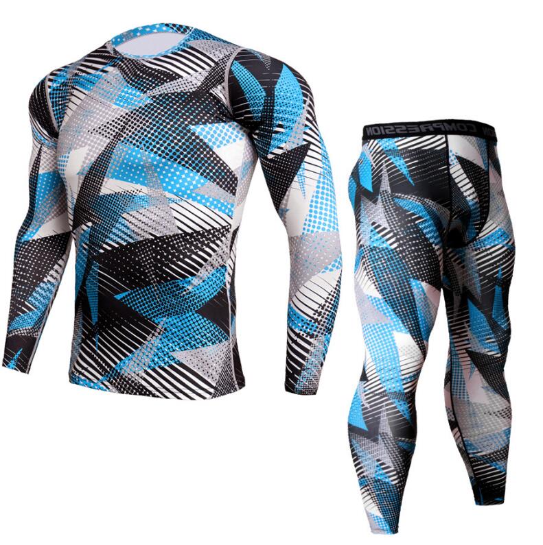 Mens Camouflage Pants & T Shirt Sets Fashion Crossfit T-shirt