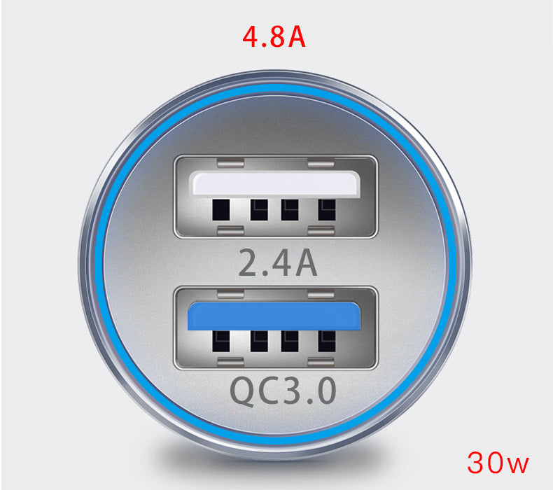 Aluminum alloy car charger