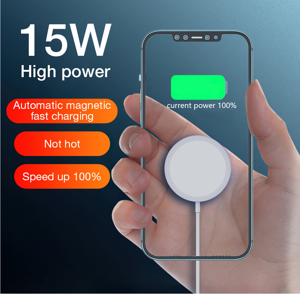 Magnet Safe Fast 15w Wireless Charger for Iphone 12 Pro MAx charger