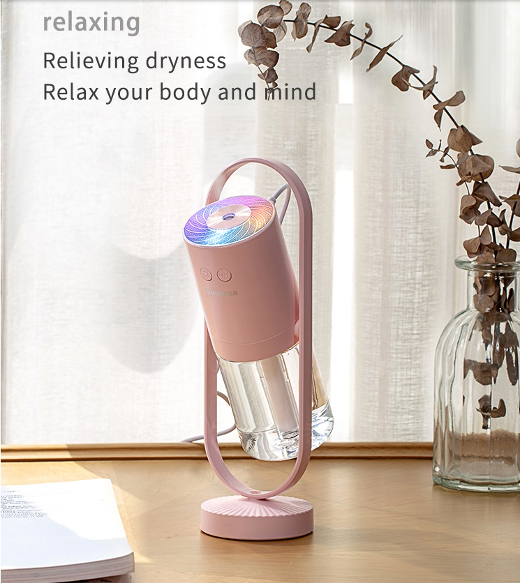 USB Air Humidifier For Home With Projection Night Lights Ultrasonic Air Purifier