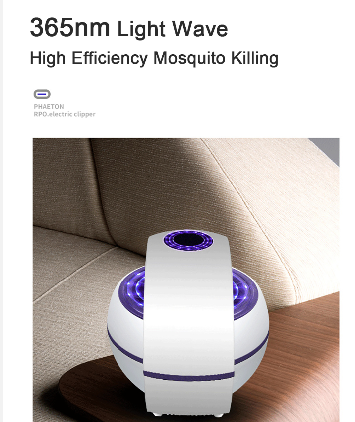 USB Powered Mosquito Killer Lamp 1m/2m Electric No Noise 360° Insect Killer Bug Zapper Mosquito