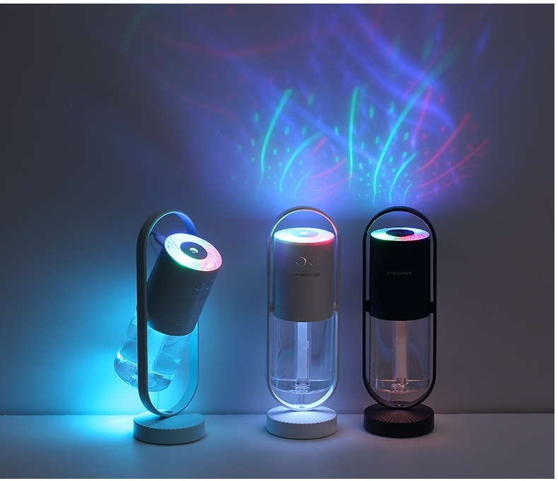 USB Air Humidifier For Home With Projection Night Lights Ultrasonic Air Purifier