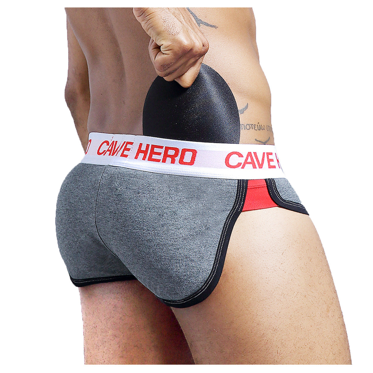 Mens Briefs Sponge Mold Cup Buttock Enrichment Buttock Lifting Underwear