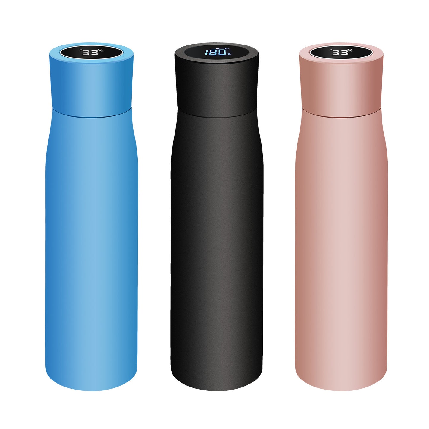 LED UV Disinfection Stainless Steel Water Bottle