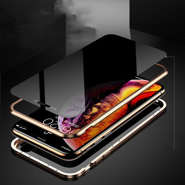 Protective Shell Magnetic Privacy Glass Case