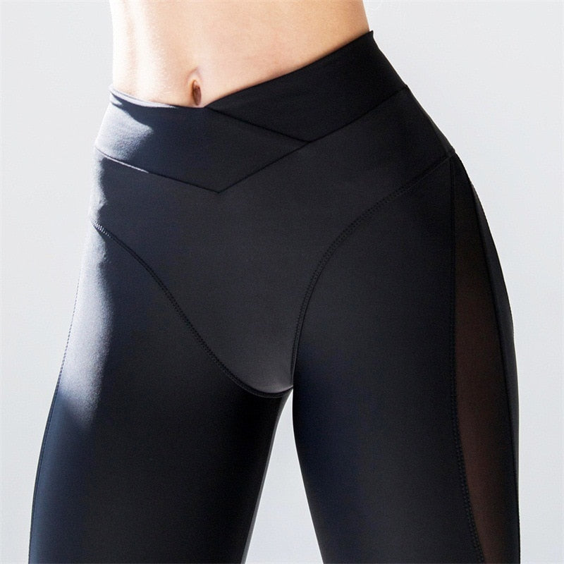 Elastic Sport Yoga High Waist Pants Leggings