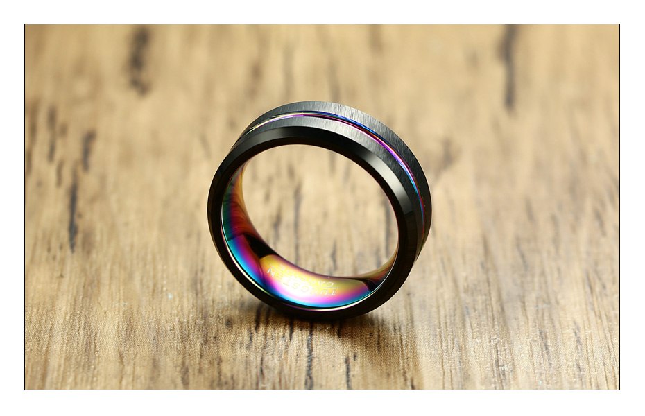 Black Brushed Ring