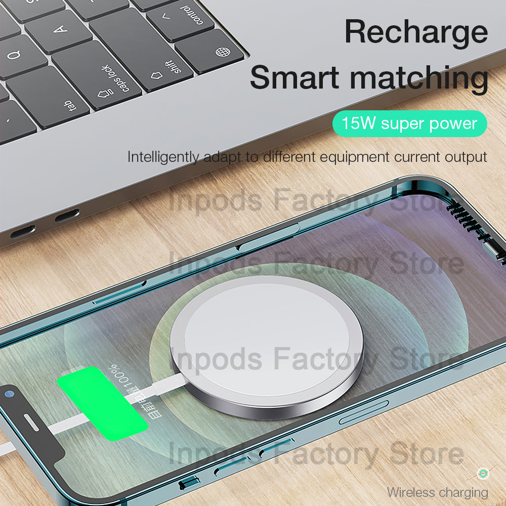 Magnet Safe Fast 15w Wireless Charger for Iphone 12 Pro MAx charger