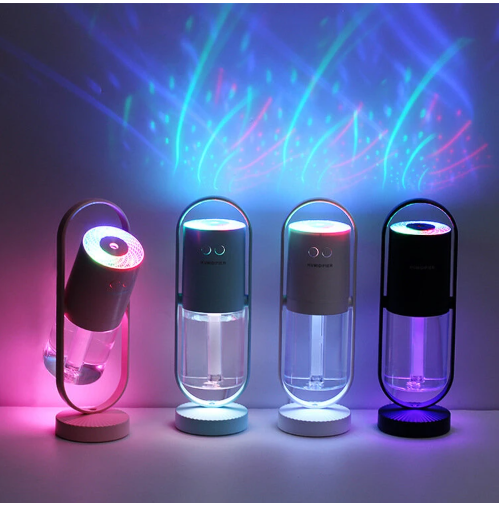 USB Air Humidifier For Home With Projection Night Lights Ultrasonic Air Purifier