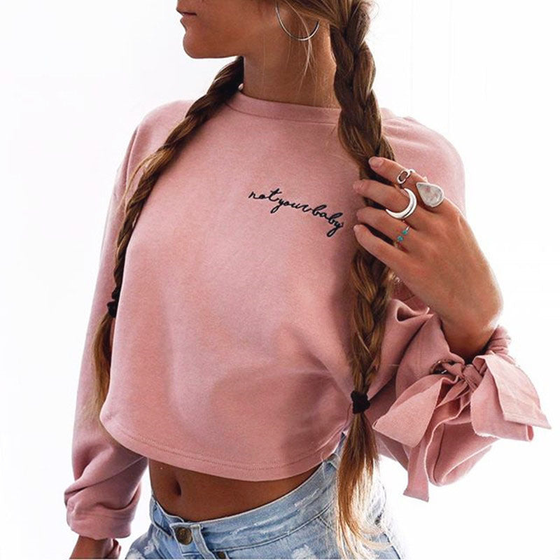 Not Your Baby Cropped Pullover