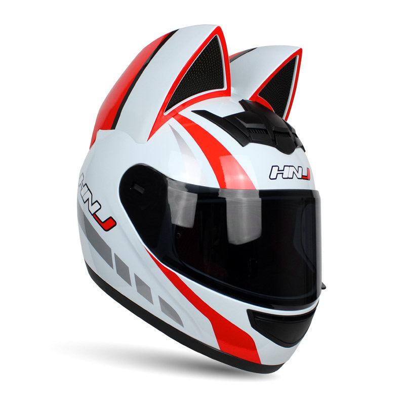 Personalized Cat Ears Electric Motorcycle Helmets