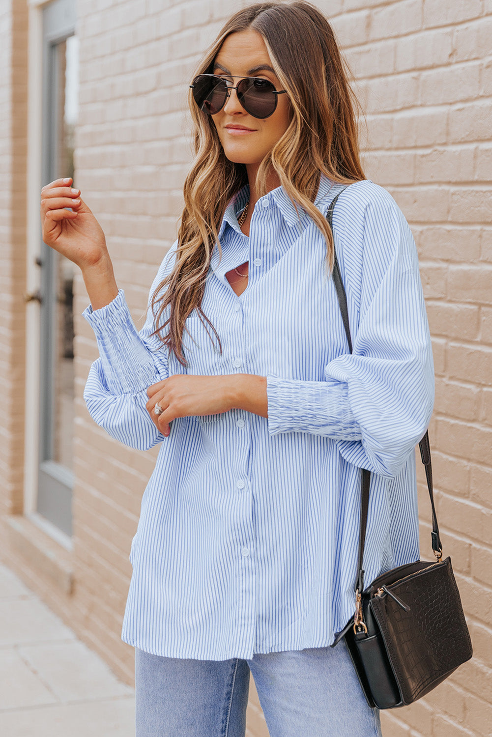 Pink Striped Shirt