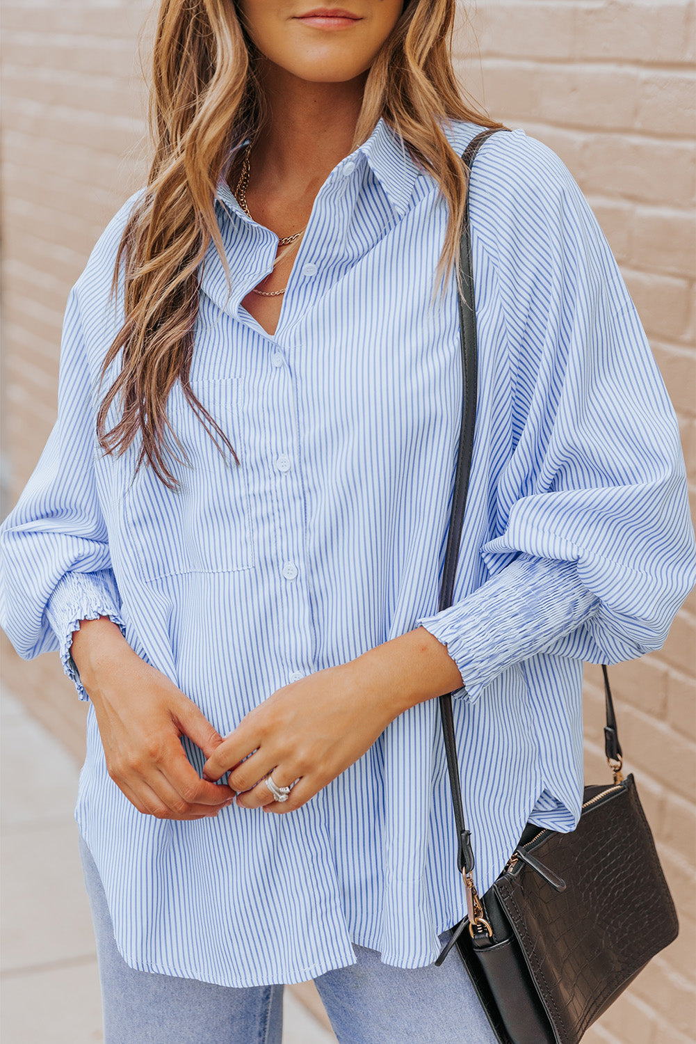 Pink Striped Shirt