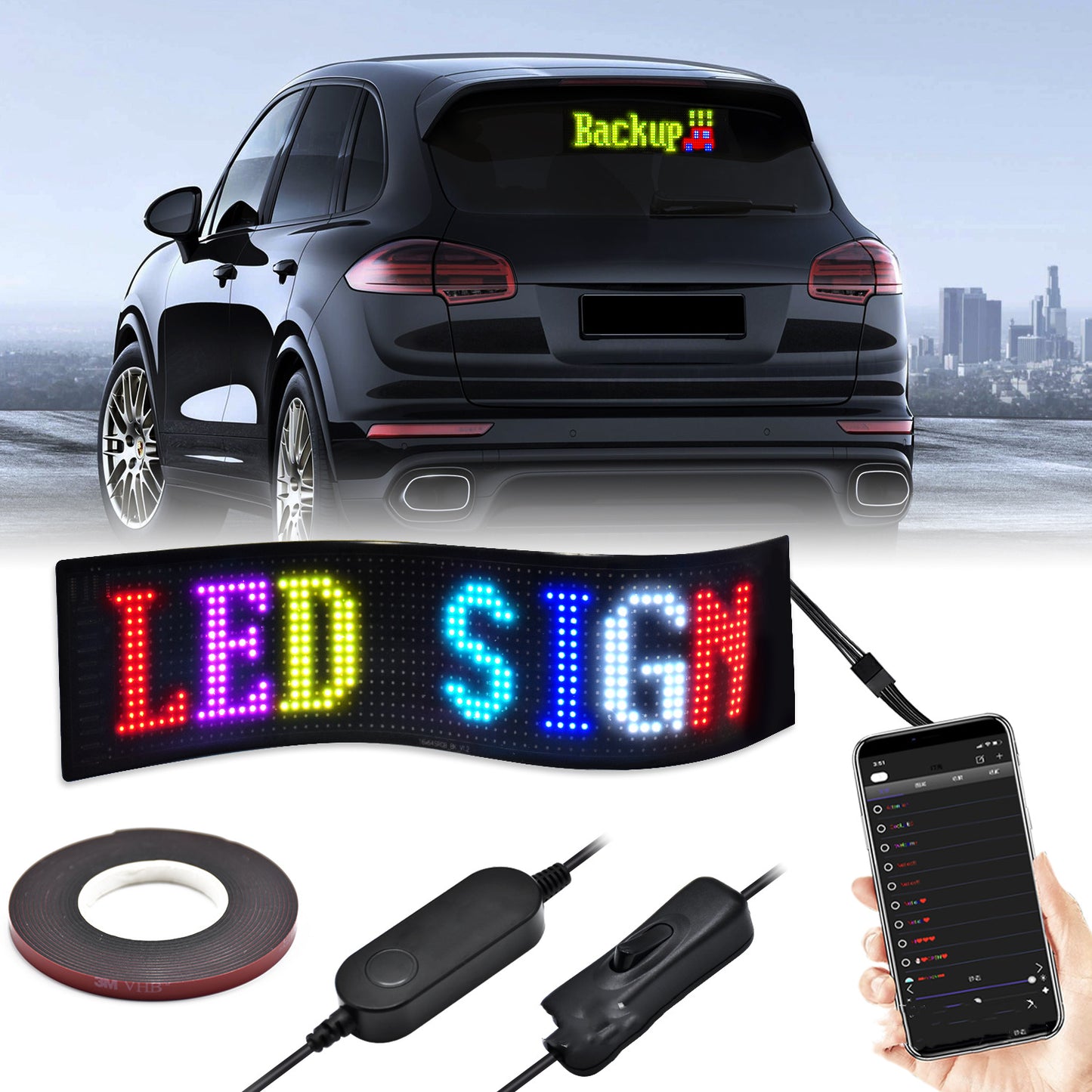 Flexible LED Wireless Connection Vehicle-mounted