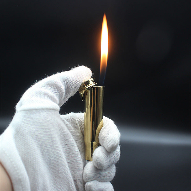 Creative Bullet Lighter Golden Pointed