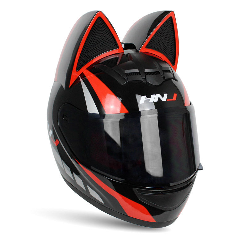 Personalized Cat Ears Electric Motorcycle Helmets