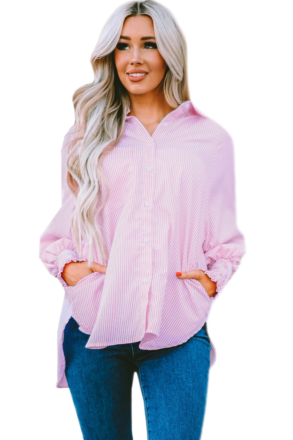 Pink Striped Shirt