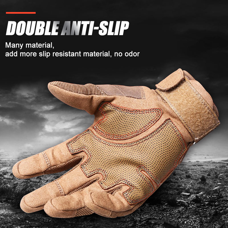 Gym Fitness Riding Half Finger Rubber Knuckle Protective Gear Male Tactical Gloves