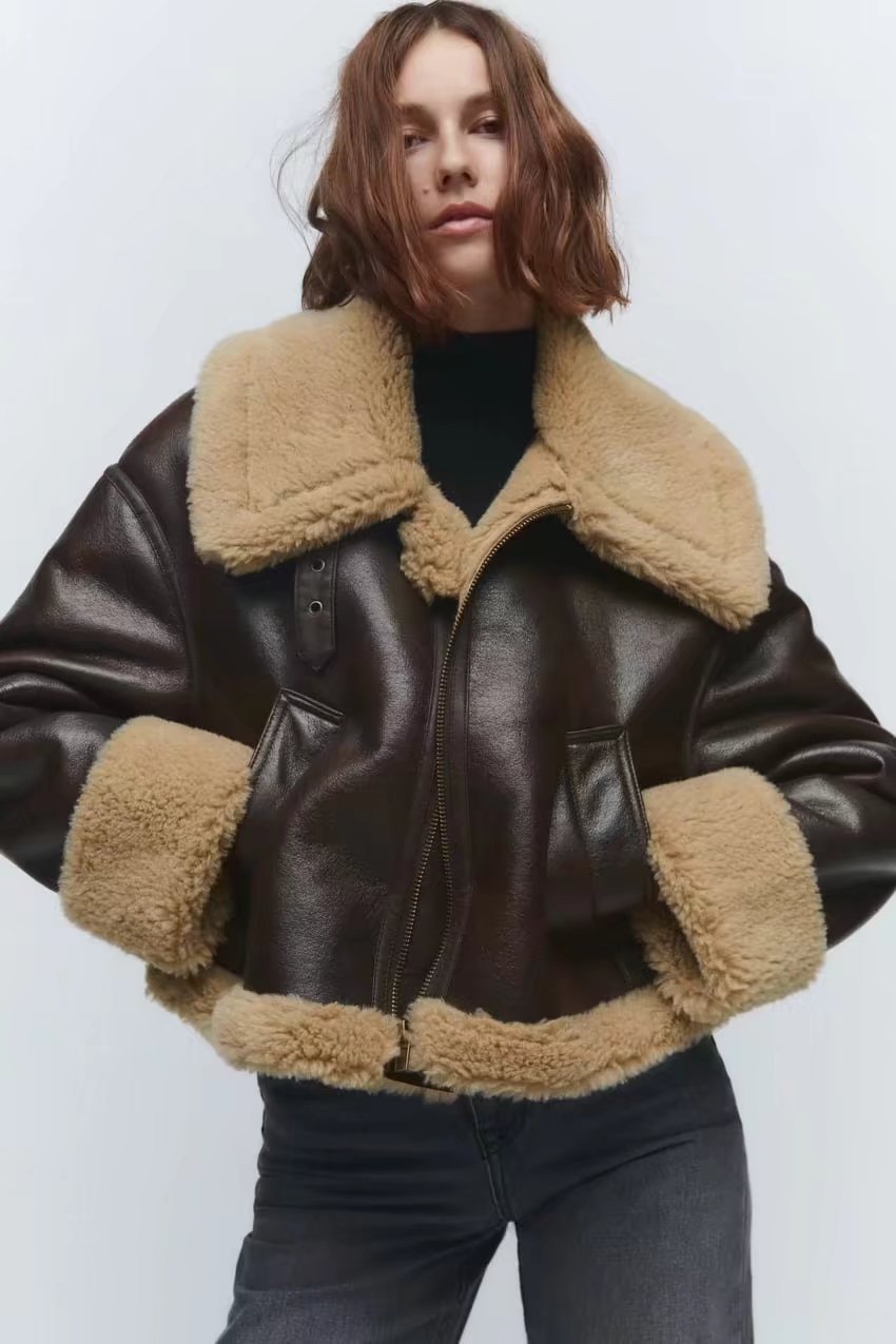 Women's Casual Fur Brown