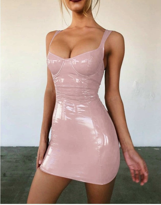 Sexy Glossy Waist Dress