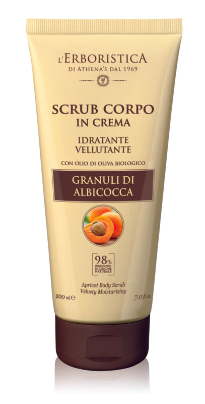 Body scrub with  Apricot granules 200 ml.