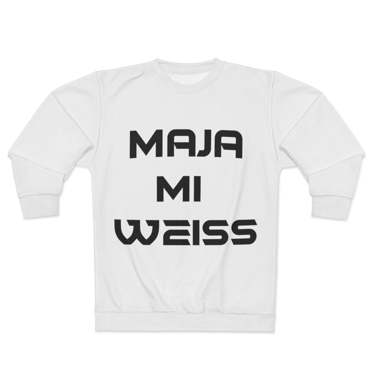 MAJAMIWEISS Unisex bijeli sweatshirt by Buylandomoda