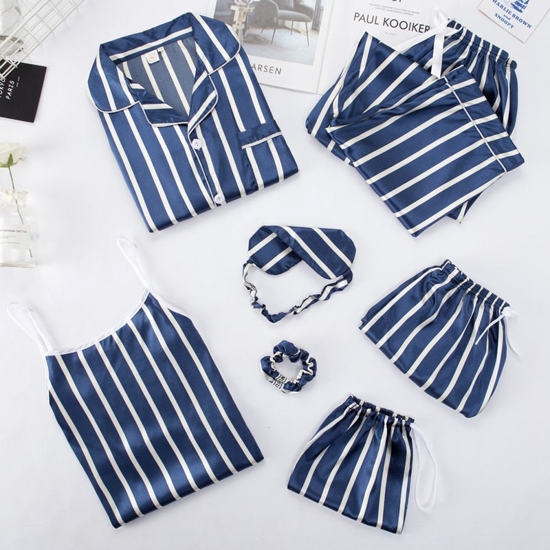 7 Pieces Set Women Pajamas