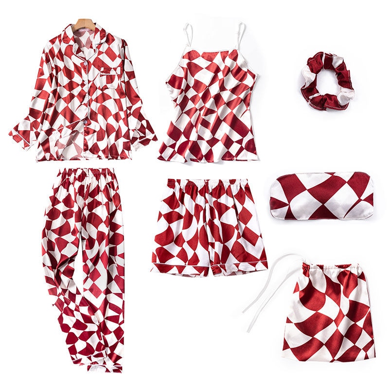 7 Pieces Set Women Pajamas