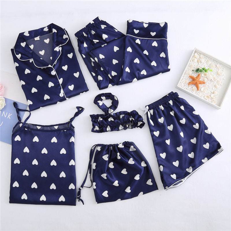 7 Pieces Set Women Pajamas